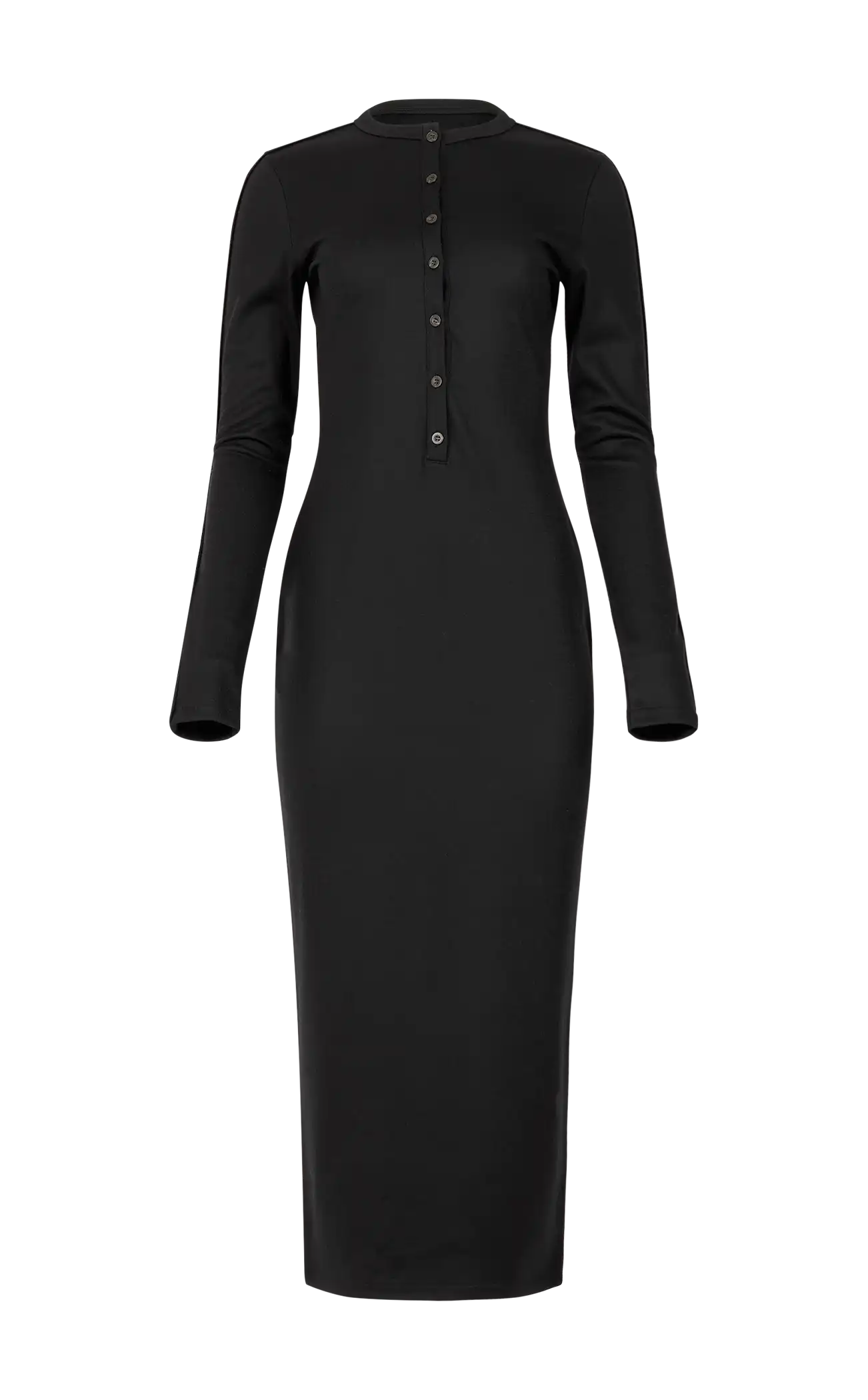 CITY WOOL DRESS BLACK