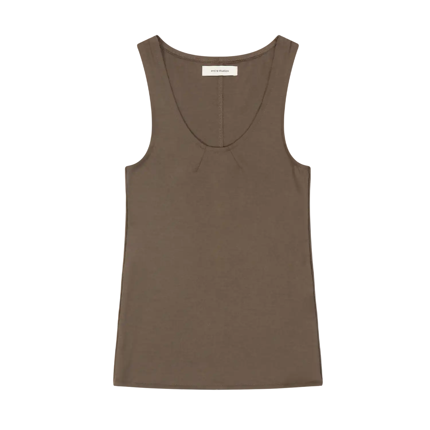STRETCH WOOL TANK COFFEE