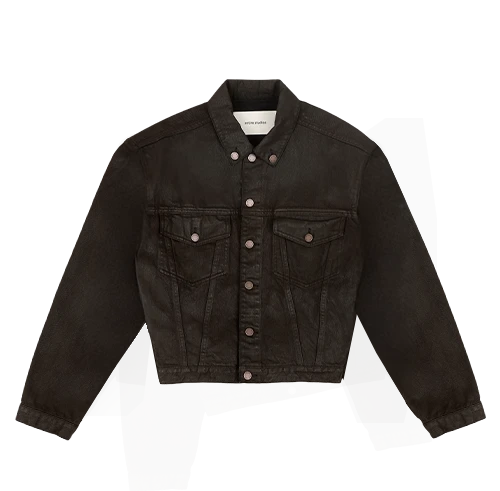 SHRUNKEN DENIM JACKET MUD