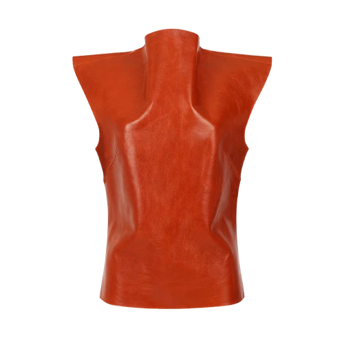 LEATHER STRUCTURED TANK COPPER