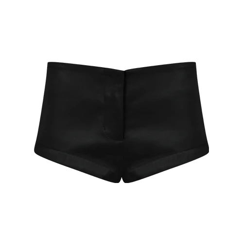 PUPPY SHORT BLACK SATEEN