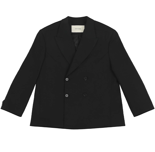 DOUBLE BREASTED BLAZER BLACK
