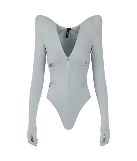 HIGH BLADE BODYSUIT LIMESTONE