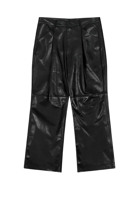 DC PANT BLACK LEATHER