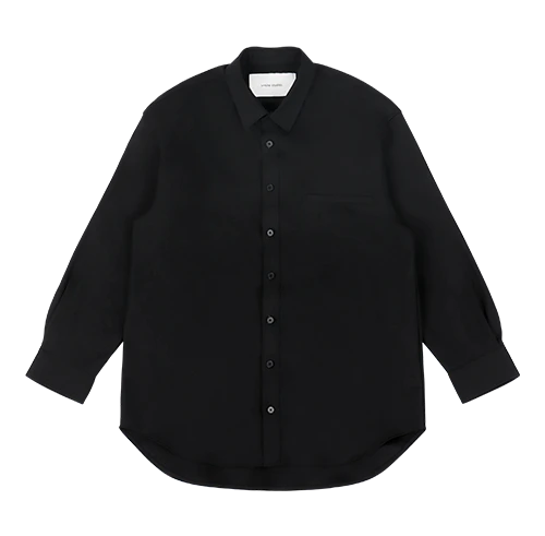 GIANT WOOL SHIRT BLACK