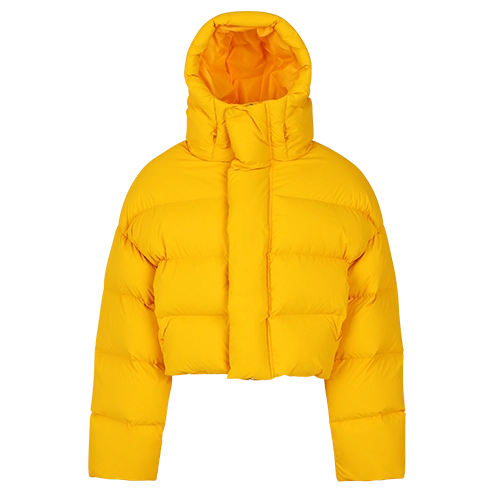 MML HOODED PUFFER - PU CITRINE