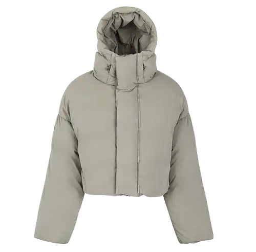 MML HOODED PUFFER COTTON MEDIUM GREY