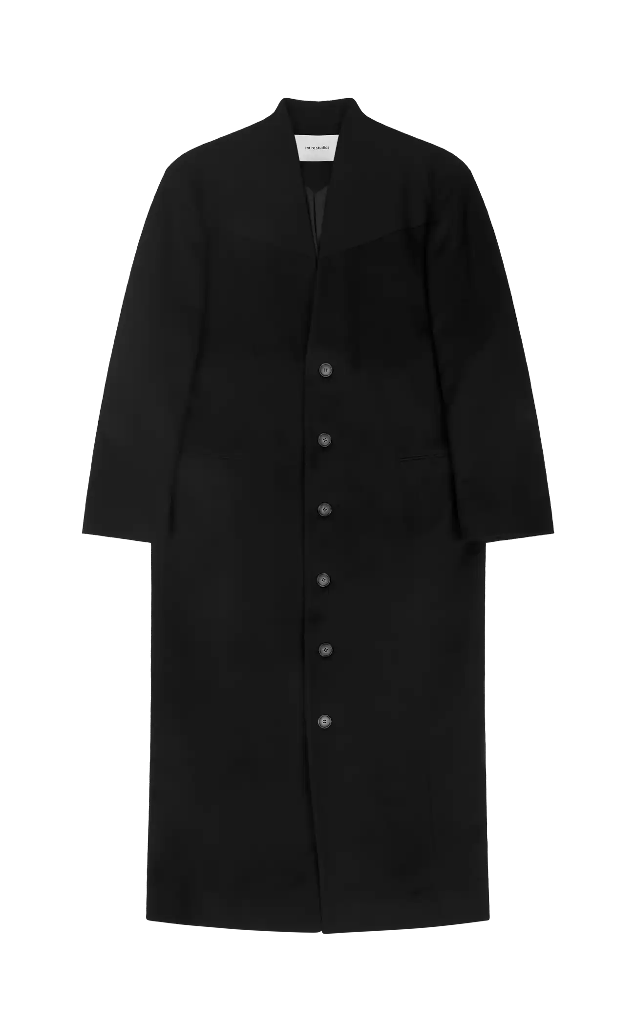 MUTE COAT BLACK WOOL