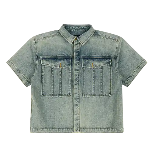 HEAVY DENIM SHIRT SURFACE WAVE