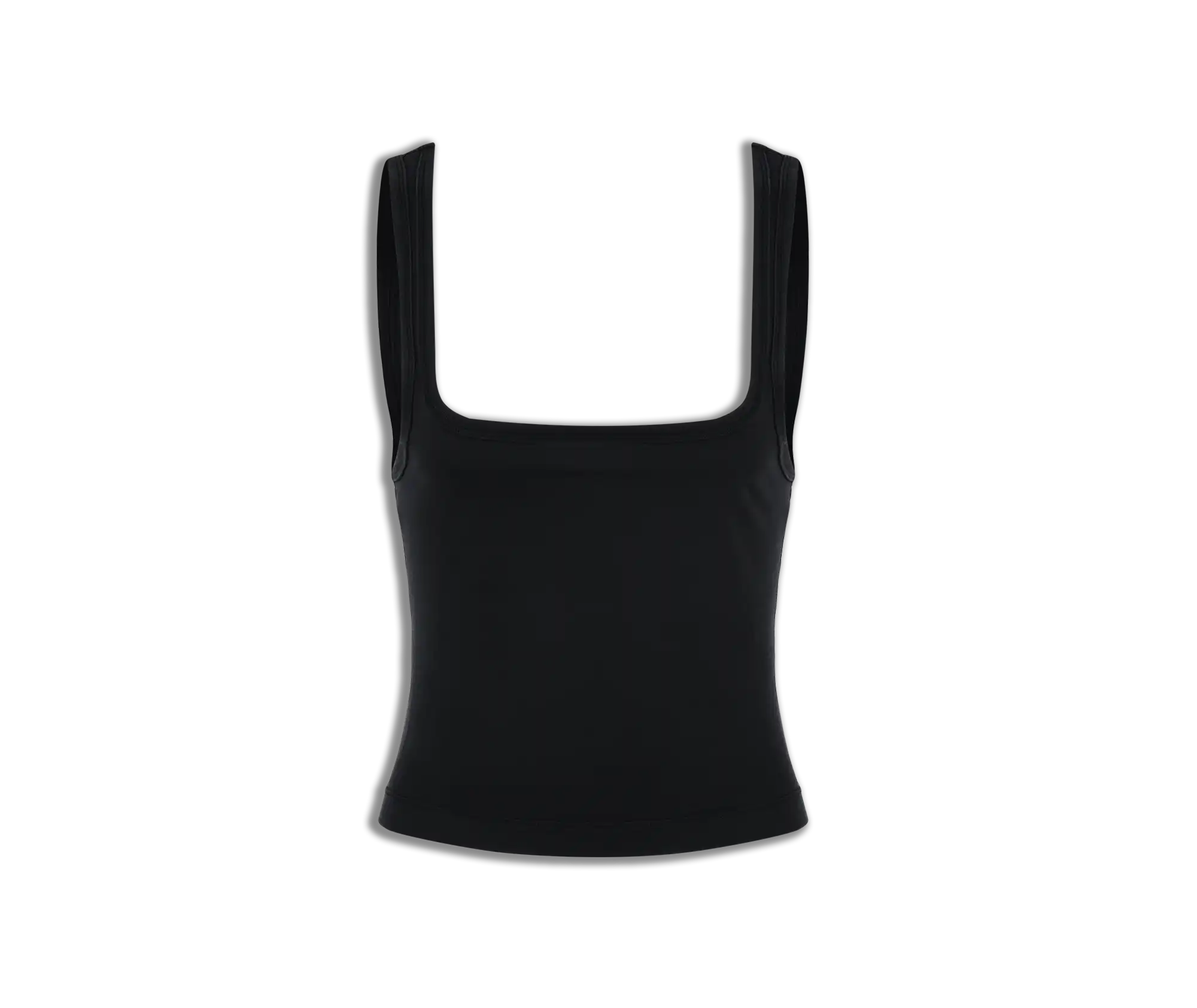 SQUARE NECK TANK SOOT