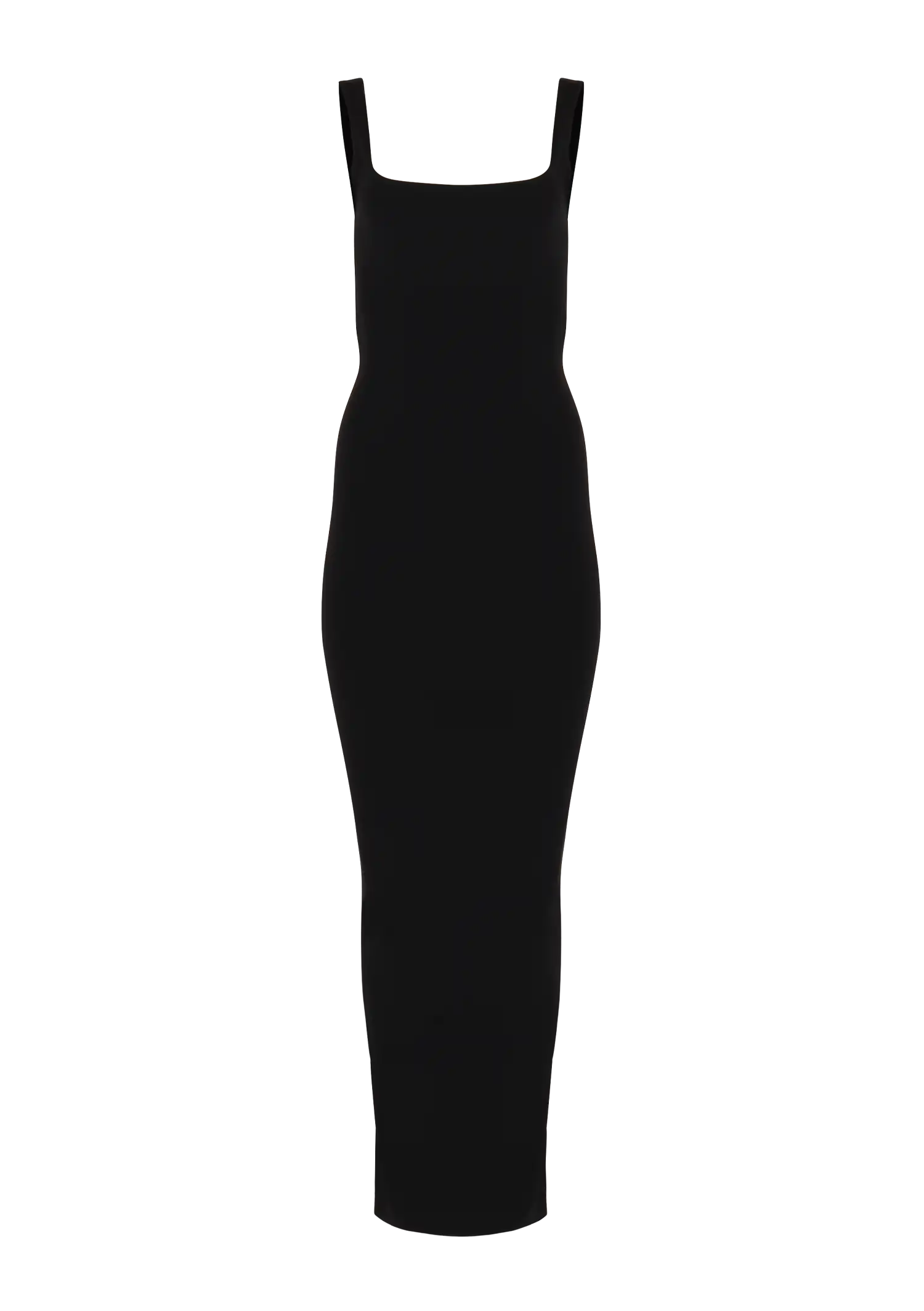 SQUARE NECK MAXI - NYLON SPANDEX SOOT