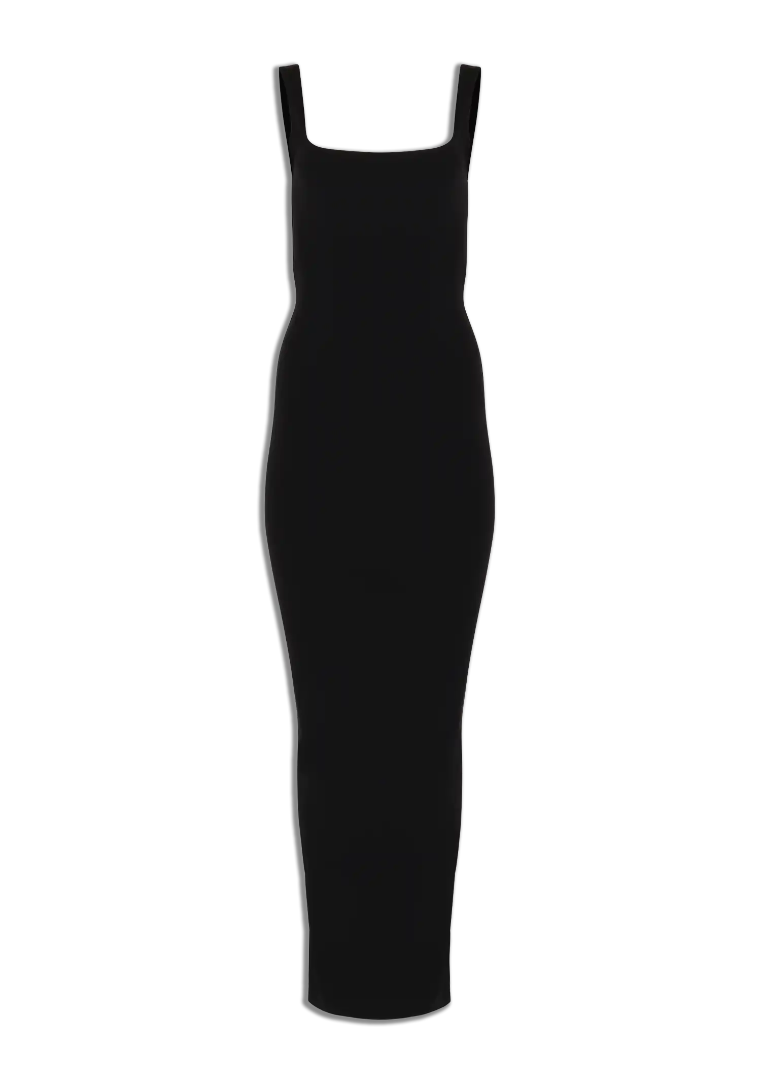 SQUARE NECK MAXI - NYLON SPANDEX SOOT