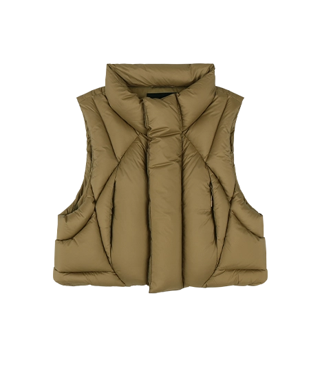 GRID VEST CAMEL