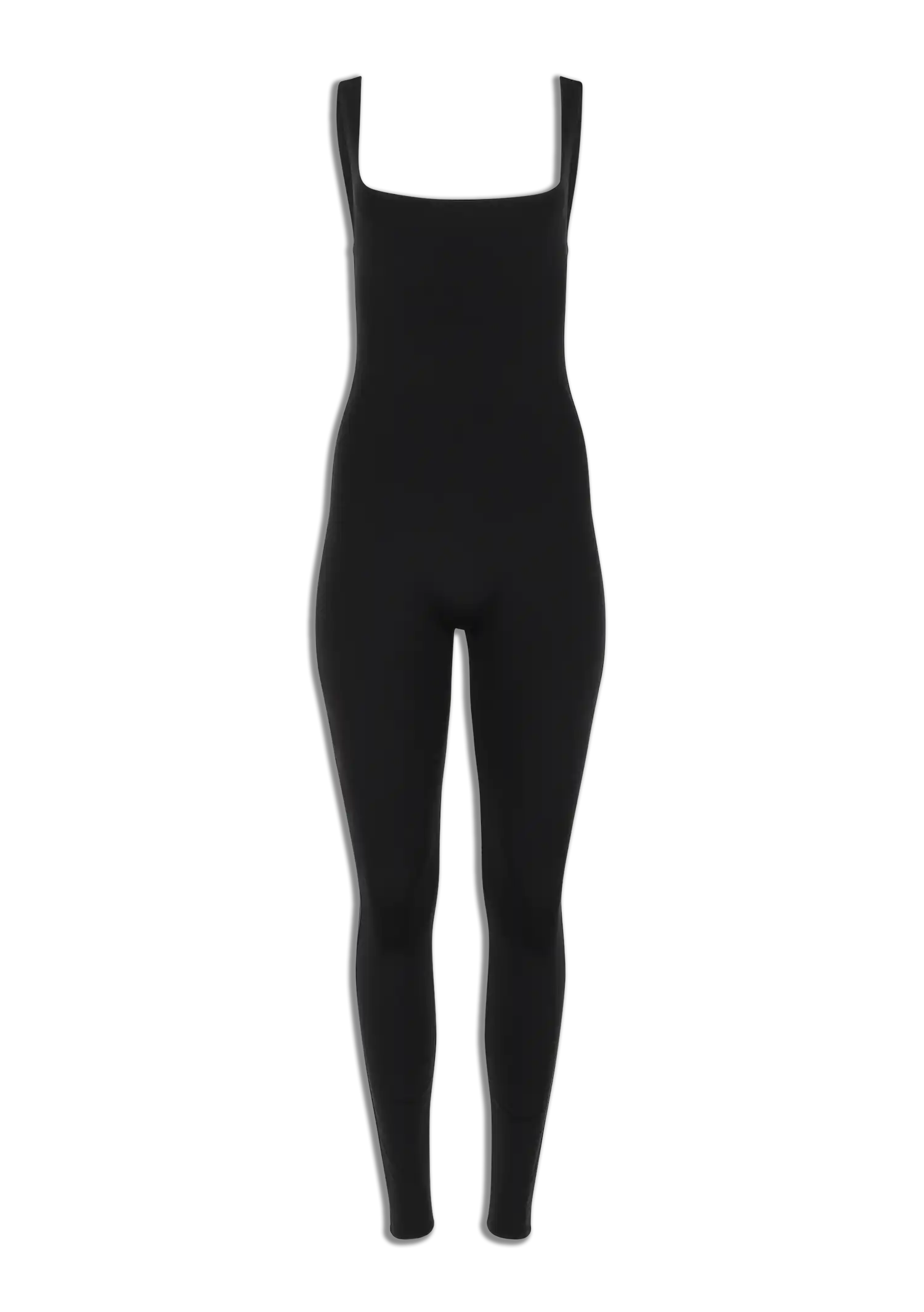 SQUARE NECK CATSUIT - NYLON SPANDEX SOOT