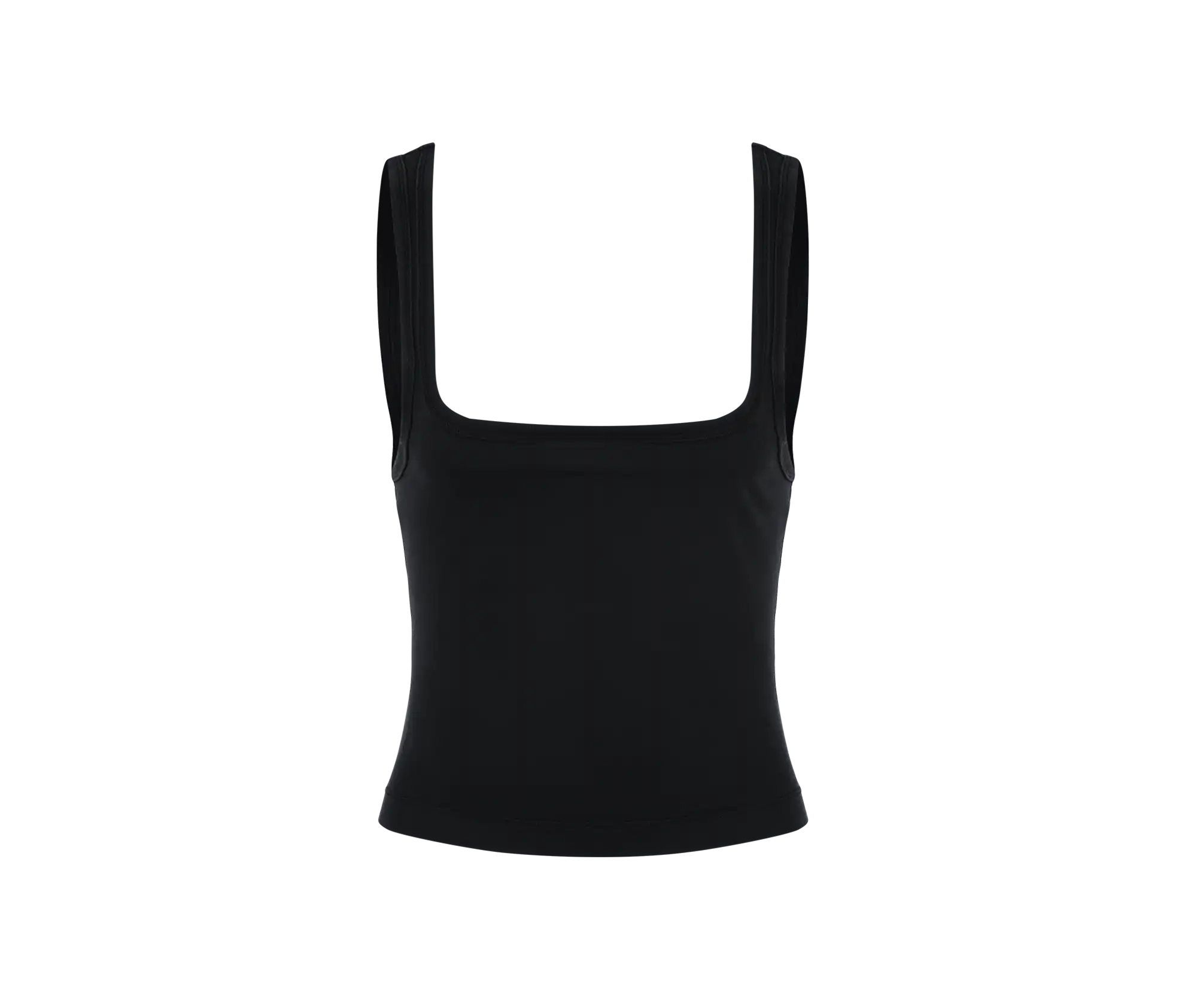 SQUARE NECK TANK SOOT