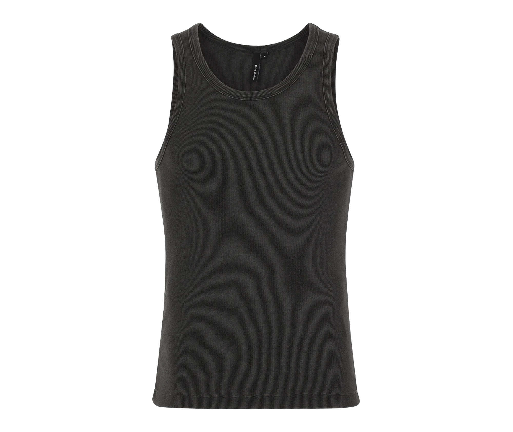 RIB TANK WASHED BLACK (archive)