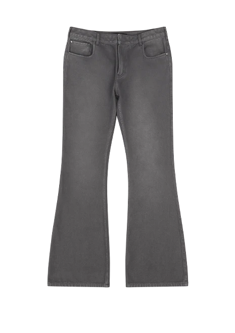 SLIM FLARED JEANS STONE LIGHT