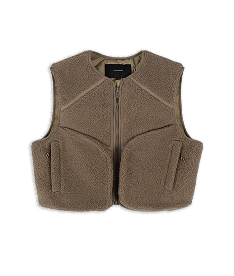 FLUFFY VEST WHEAT