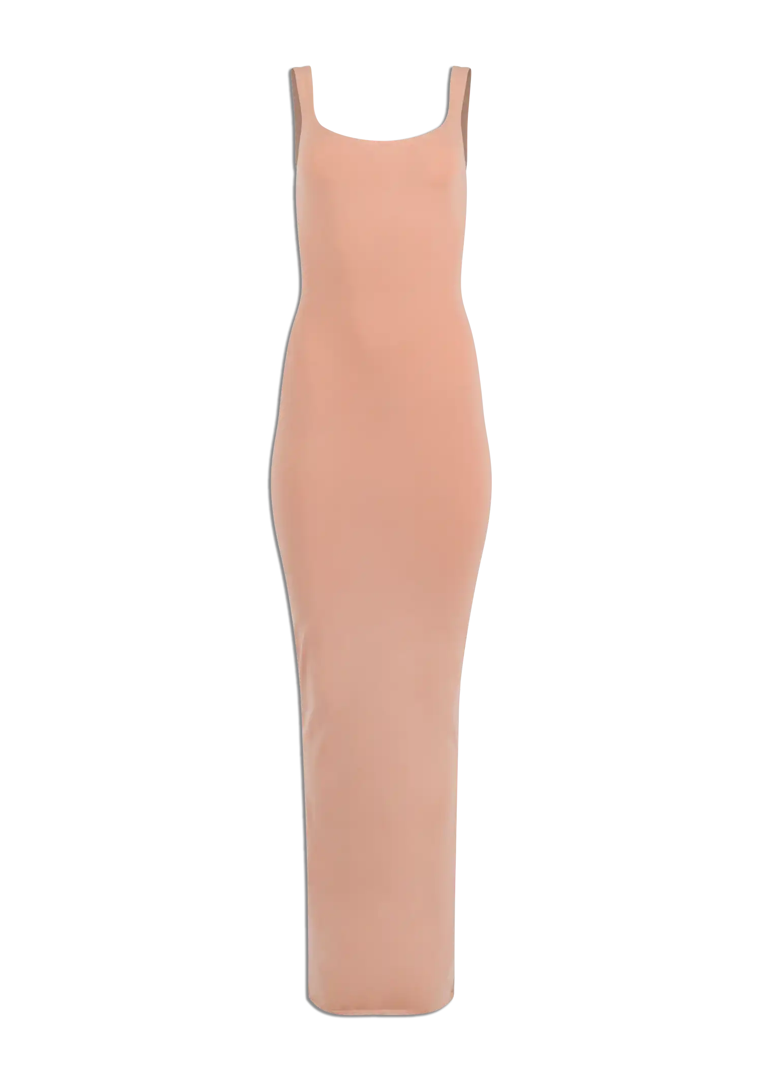 SQUARE NECK MAXI - COTTON SPANDEX DUSTY PINK