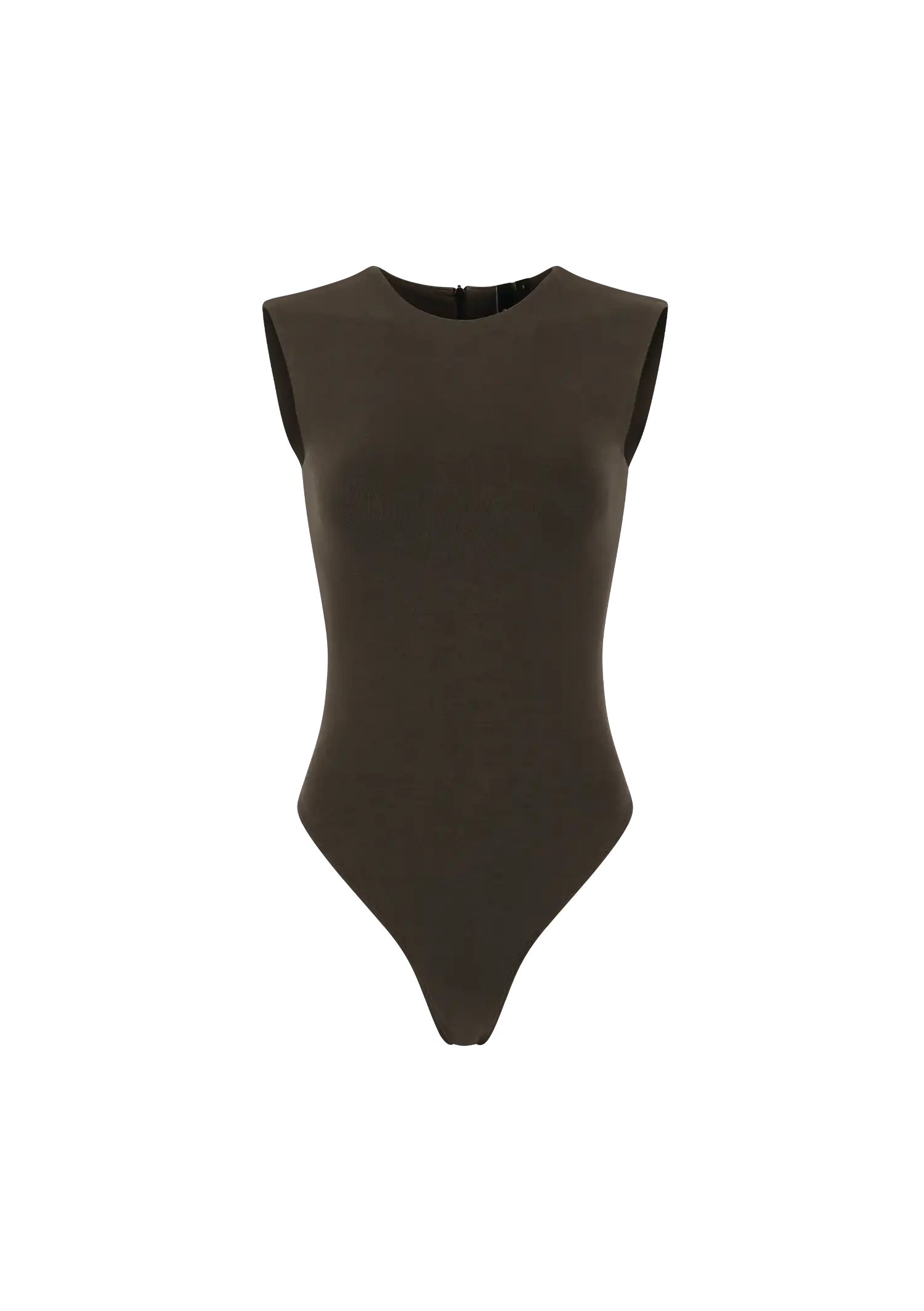 SLEEVELESS BODYSUIT - COTTON SPANDEX BRUNETTE