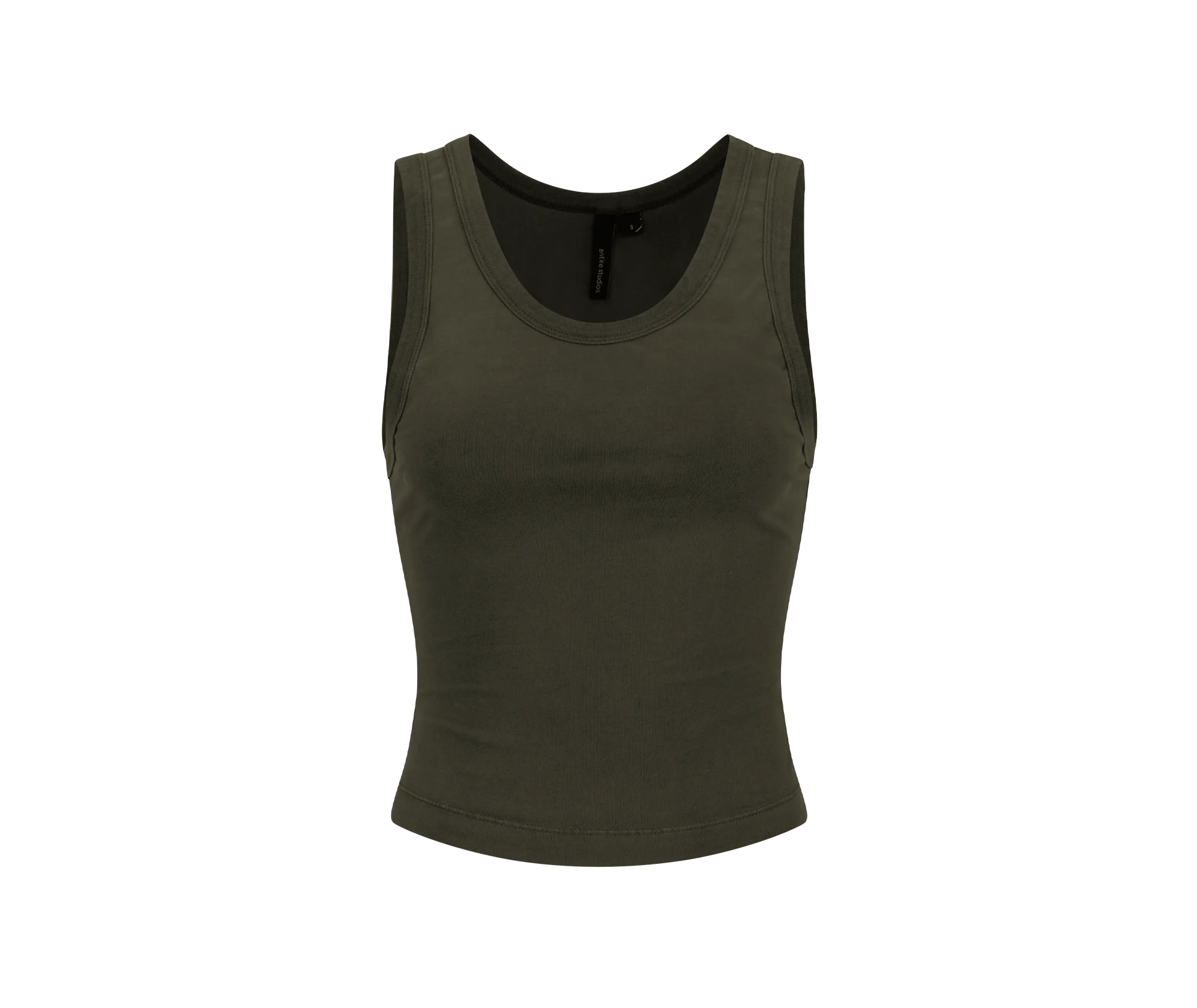 CROPPED TANK MILITARY