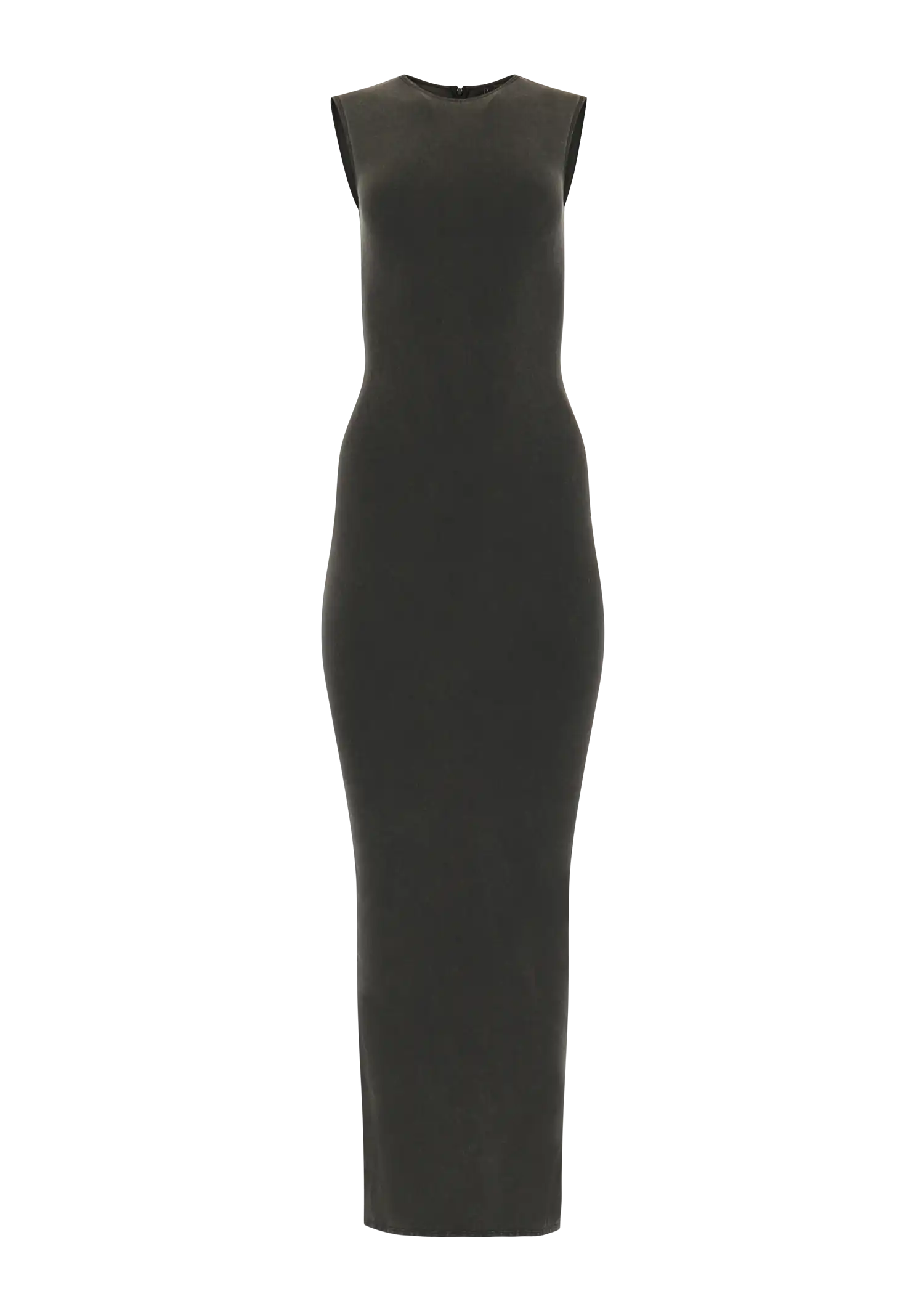 SLEEVELESS MAXI - COTTON SPANDEX WASHED BLACK