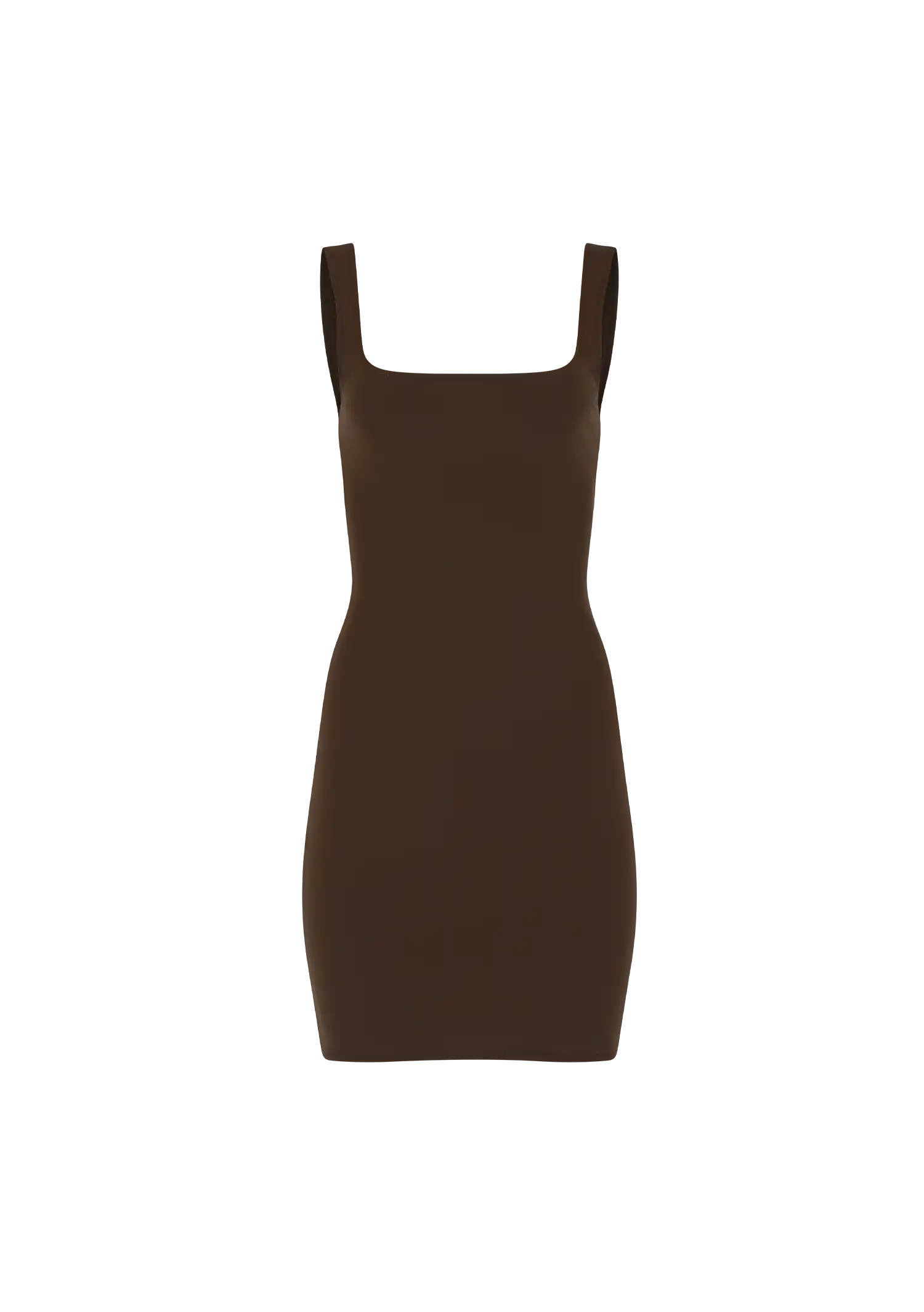 SQUARE NECK MINI - NYLON SPANDEX BRUNETTE