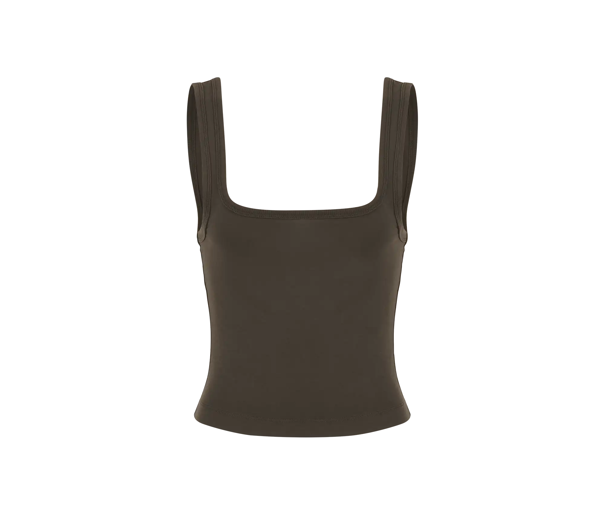 SQUARE NECK TANK BRUNETTE