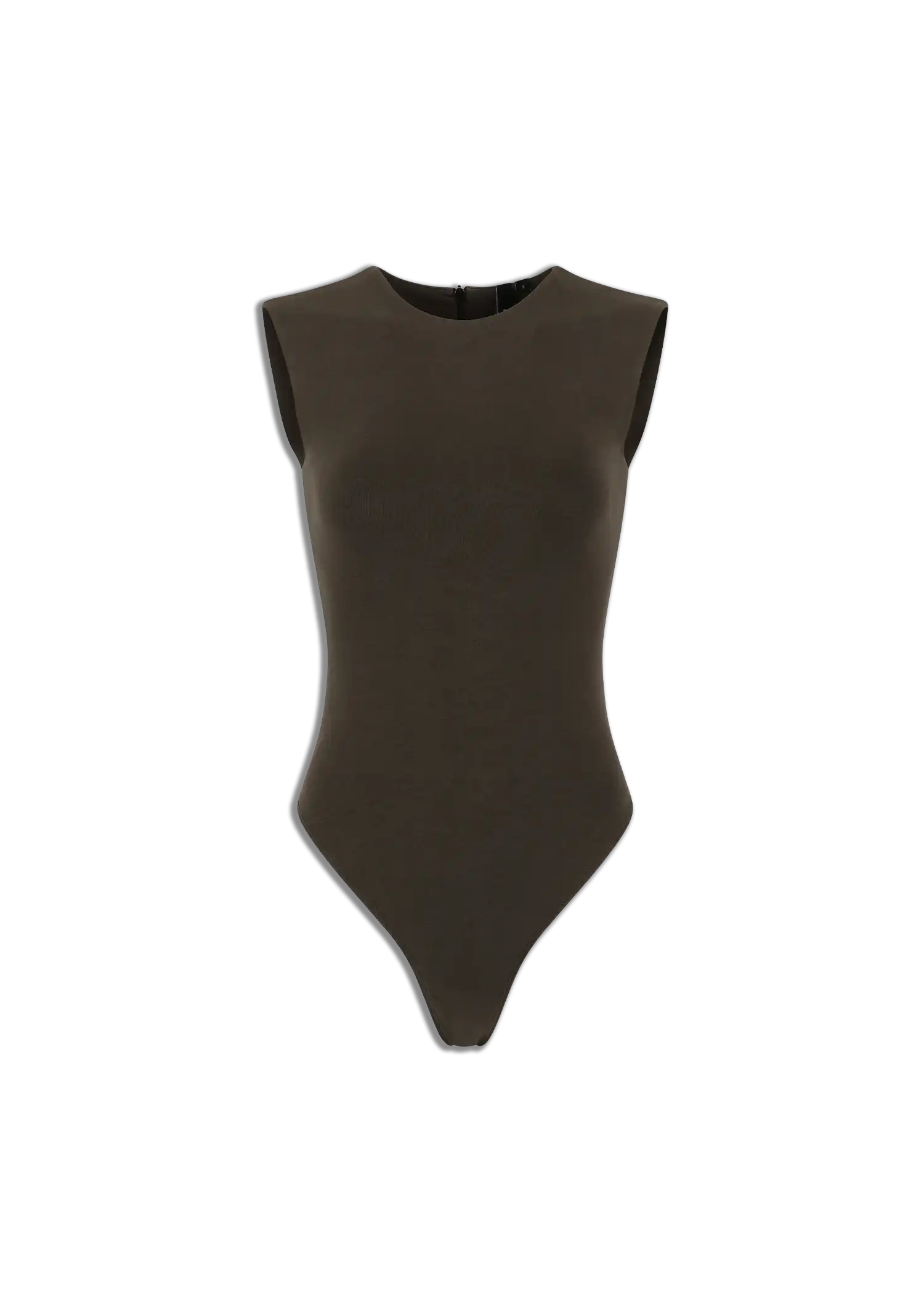 SLEEVELESS BODYSUIT - COTTON SPANDEX BRUNETTE