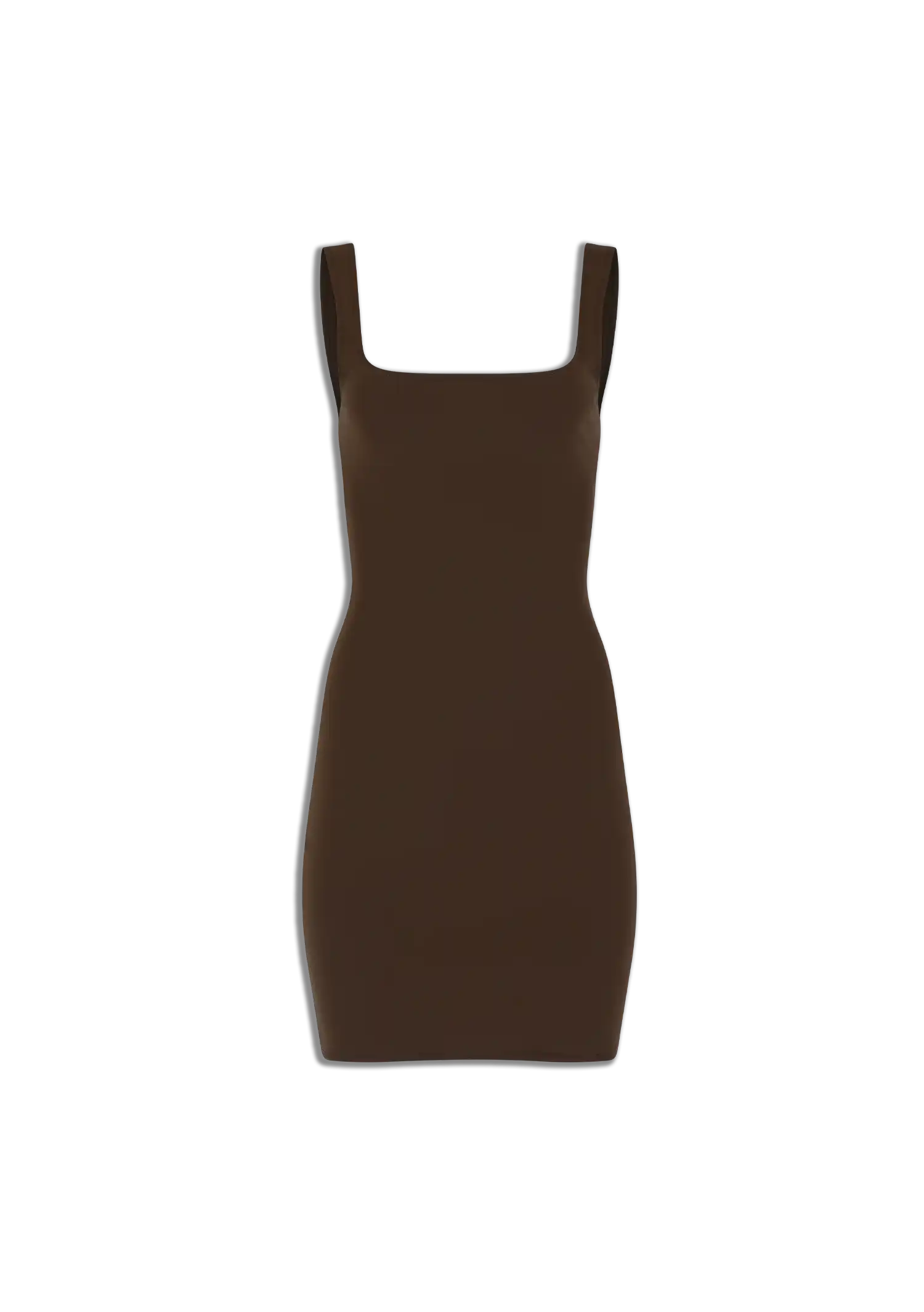 SQUARE NECK MINI - NYLON SPANDEX BRUNETTE