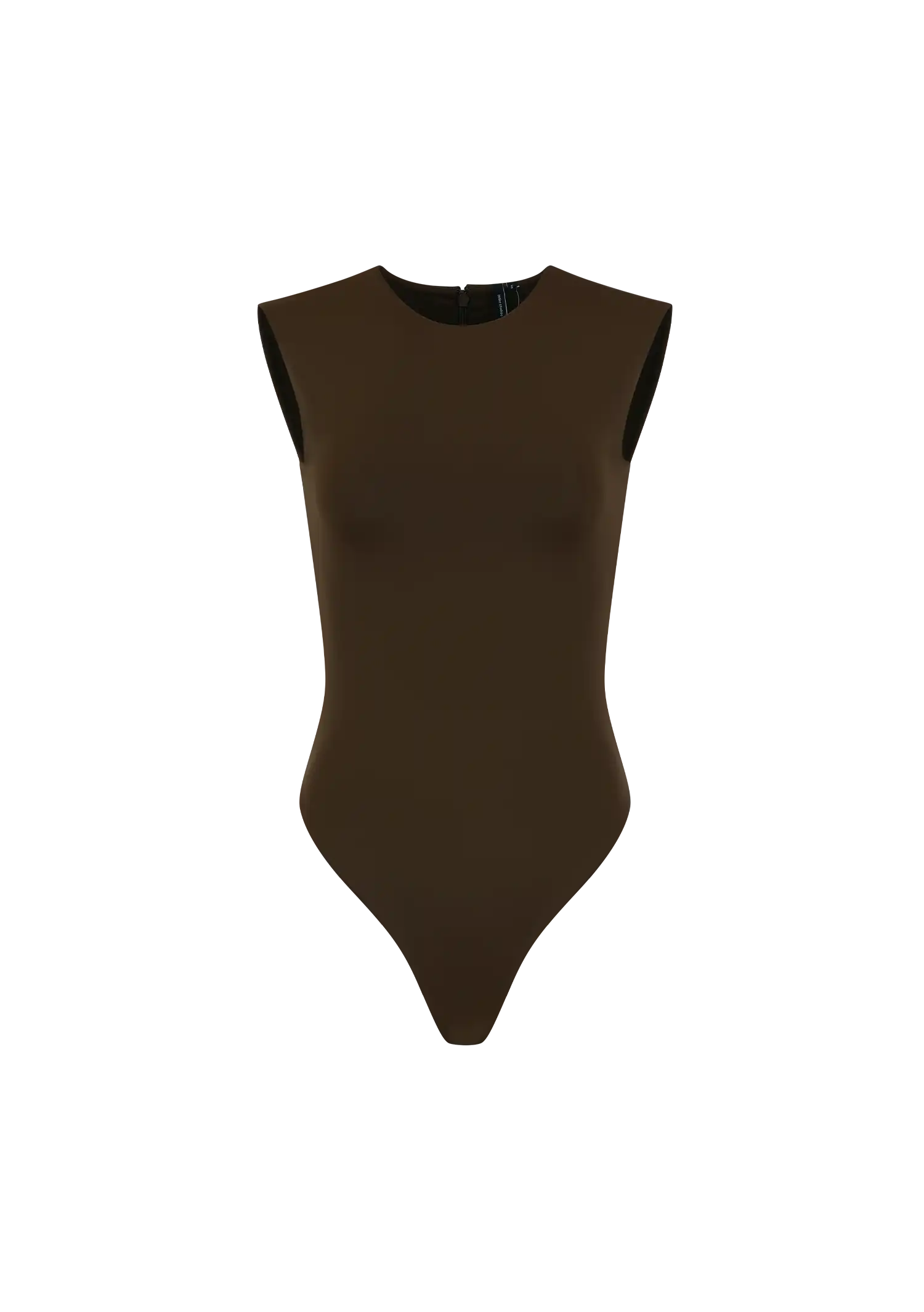 SLEEVELESS BODYSUIT - NYLON SPANDEX BRUNETTE