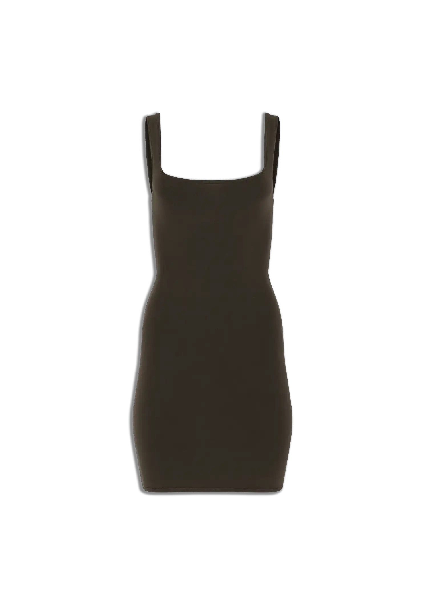 SQUARE NECK MINI - COTTON SPANDEX BRUNETTE