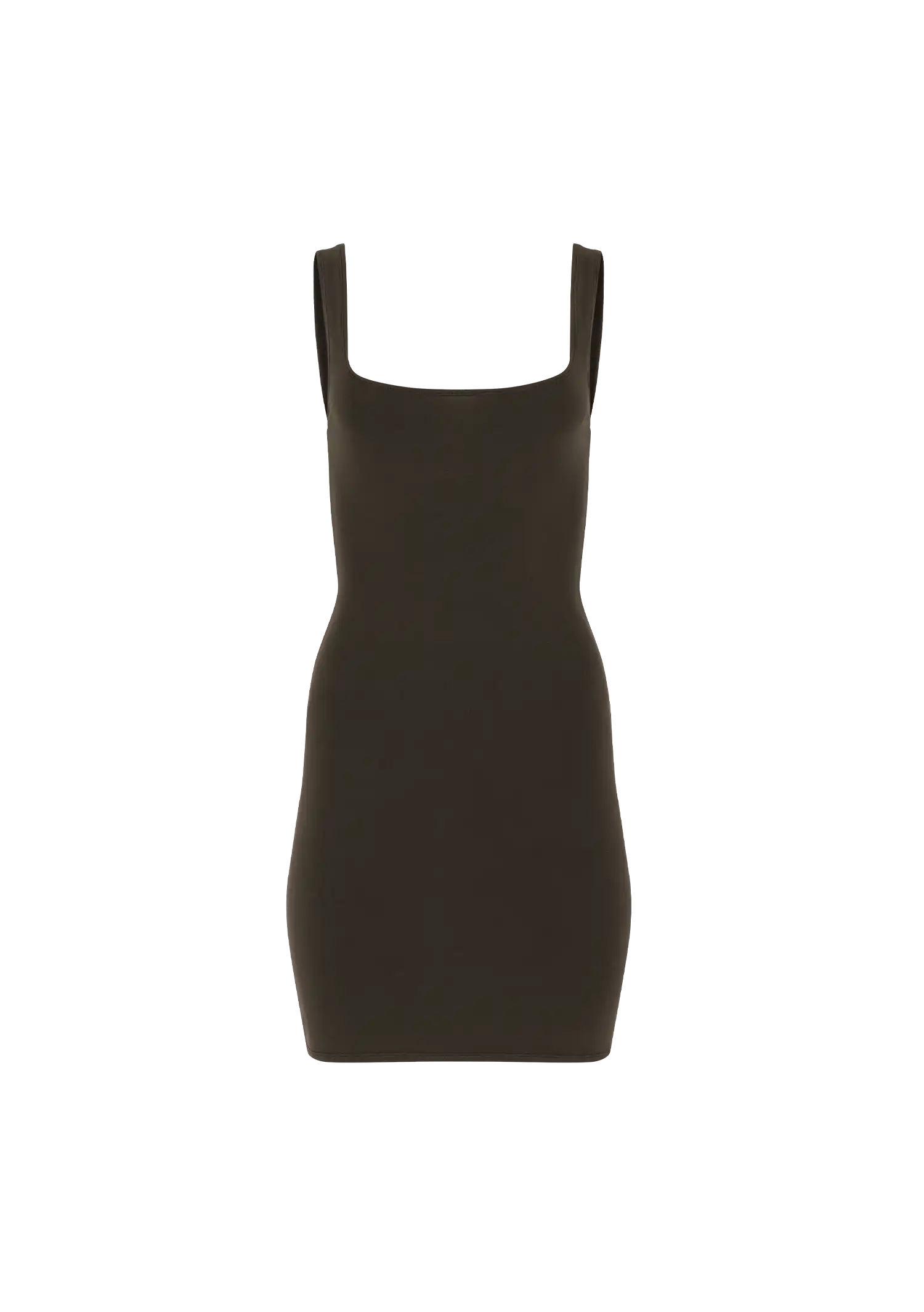 SQUARE NECK MINI - COTTON SPANDEX BRUNETTE