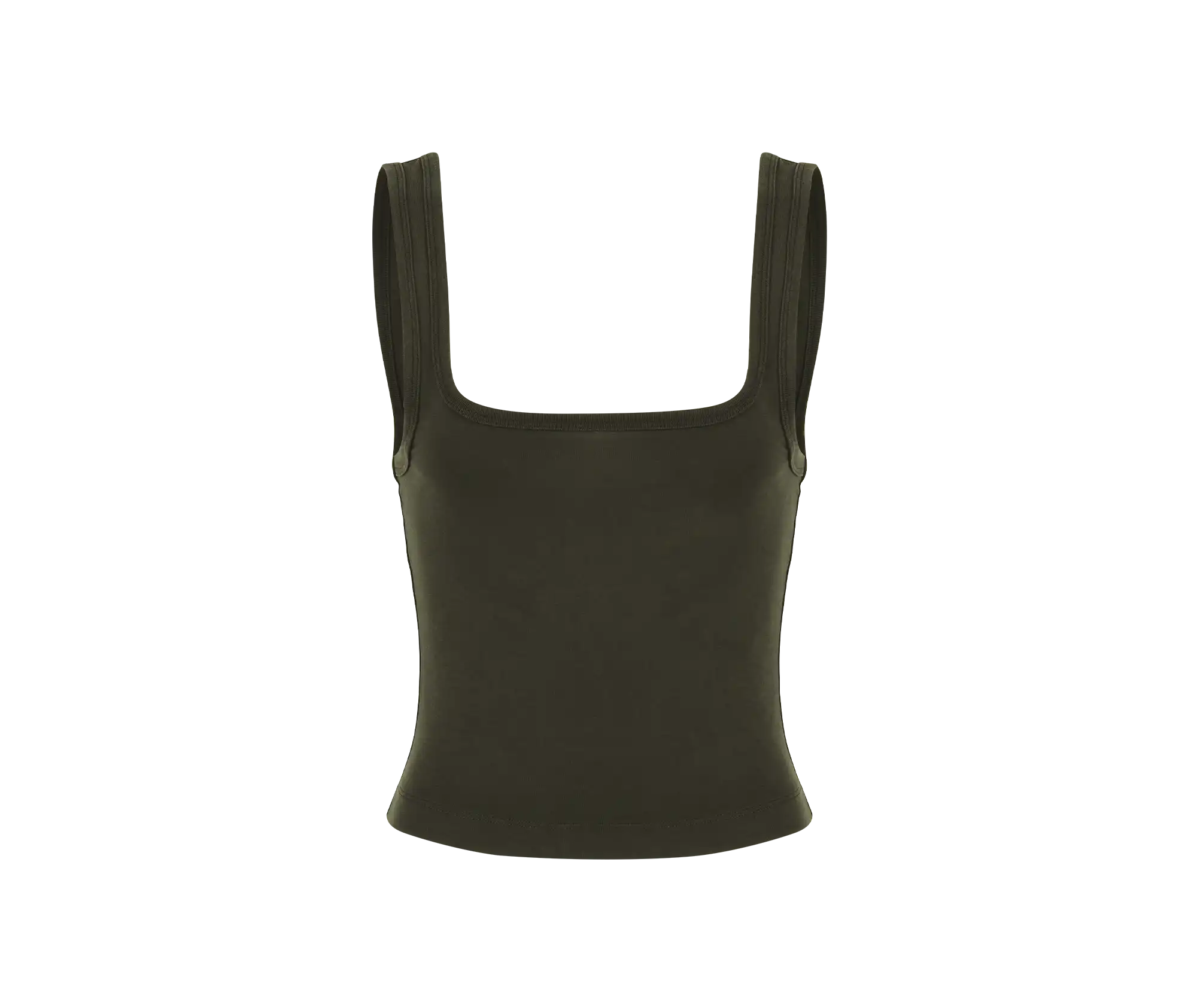 SQUARE NECK TANK MILITARY