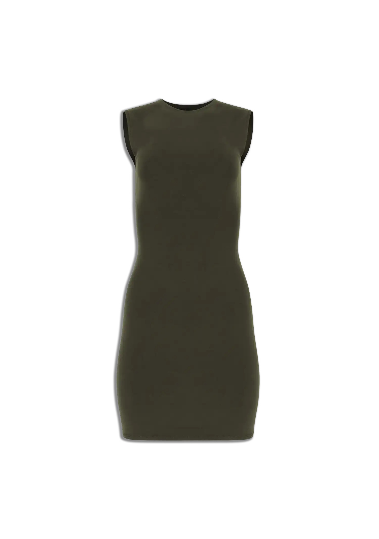 SLEEVELESS MINI - COTTON SPANDEX MILITARY