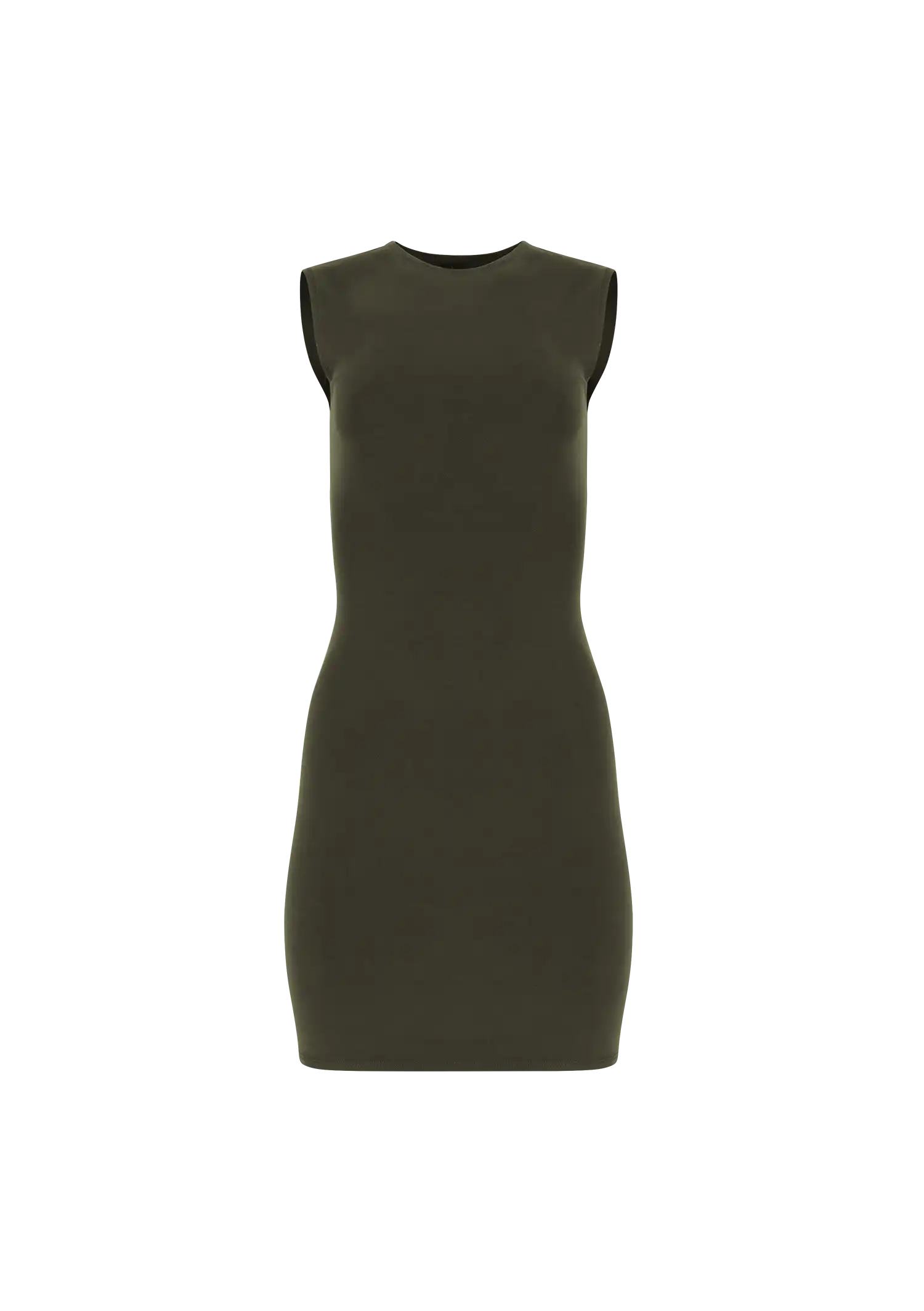 SLEEVELESS MINI - COTTON SPANDEX MILITARY