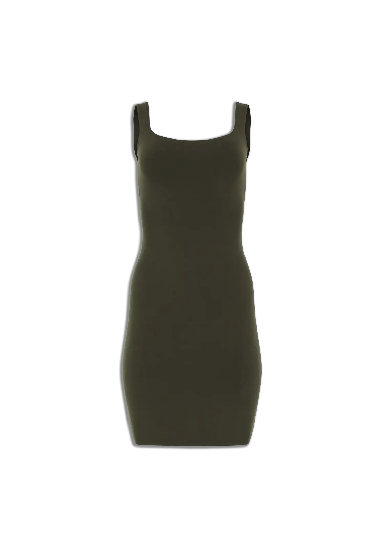 SQUARE NECK MINI - COTTON SPANDEX MILITARY