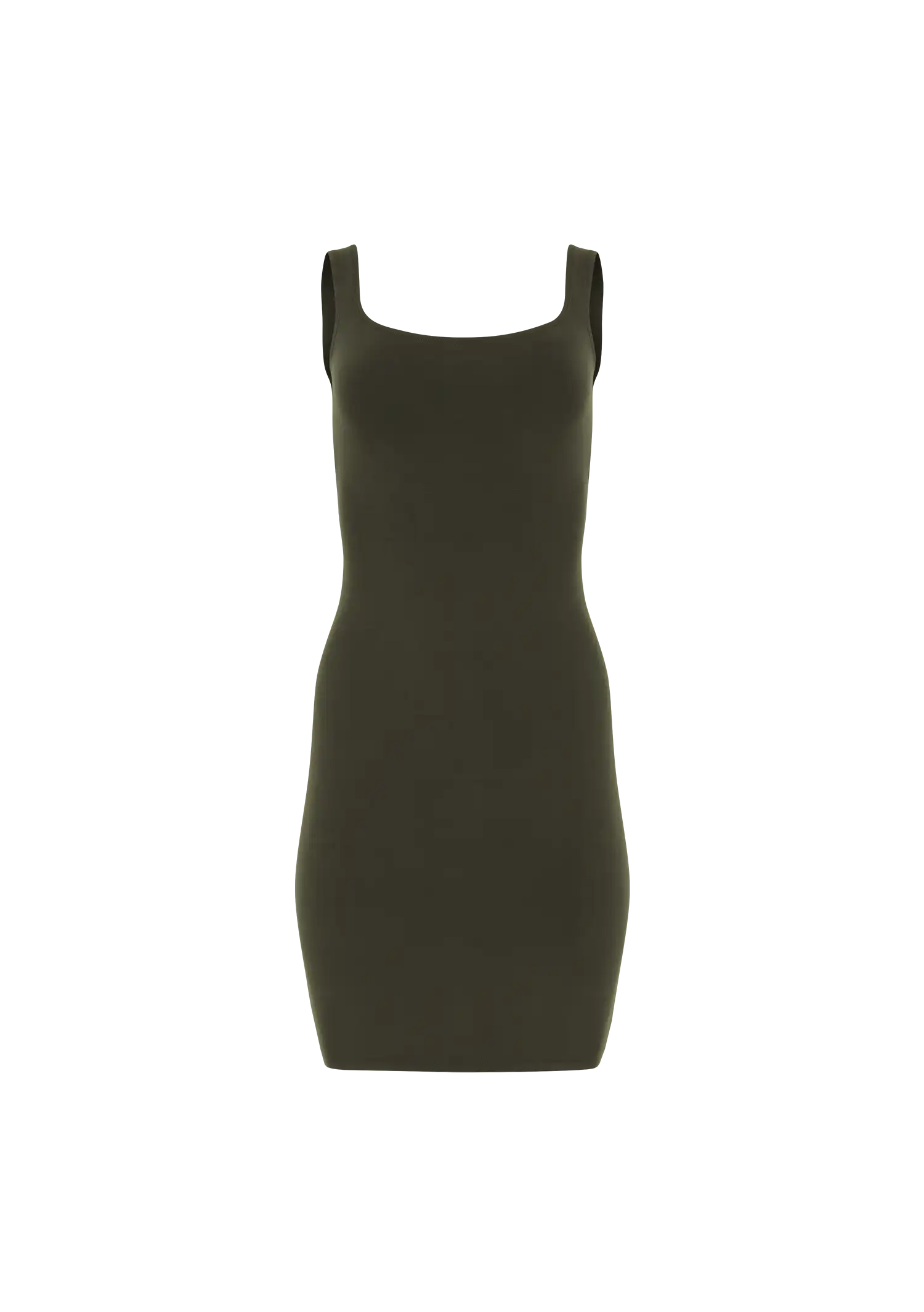 SQUARE NECK MINI - COTTON SPANDEX MILITARY
