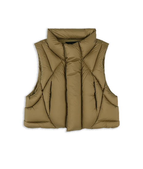 GRID VEST CAMEL