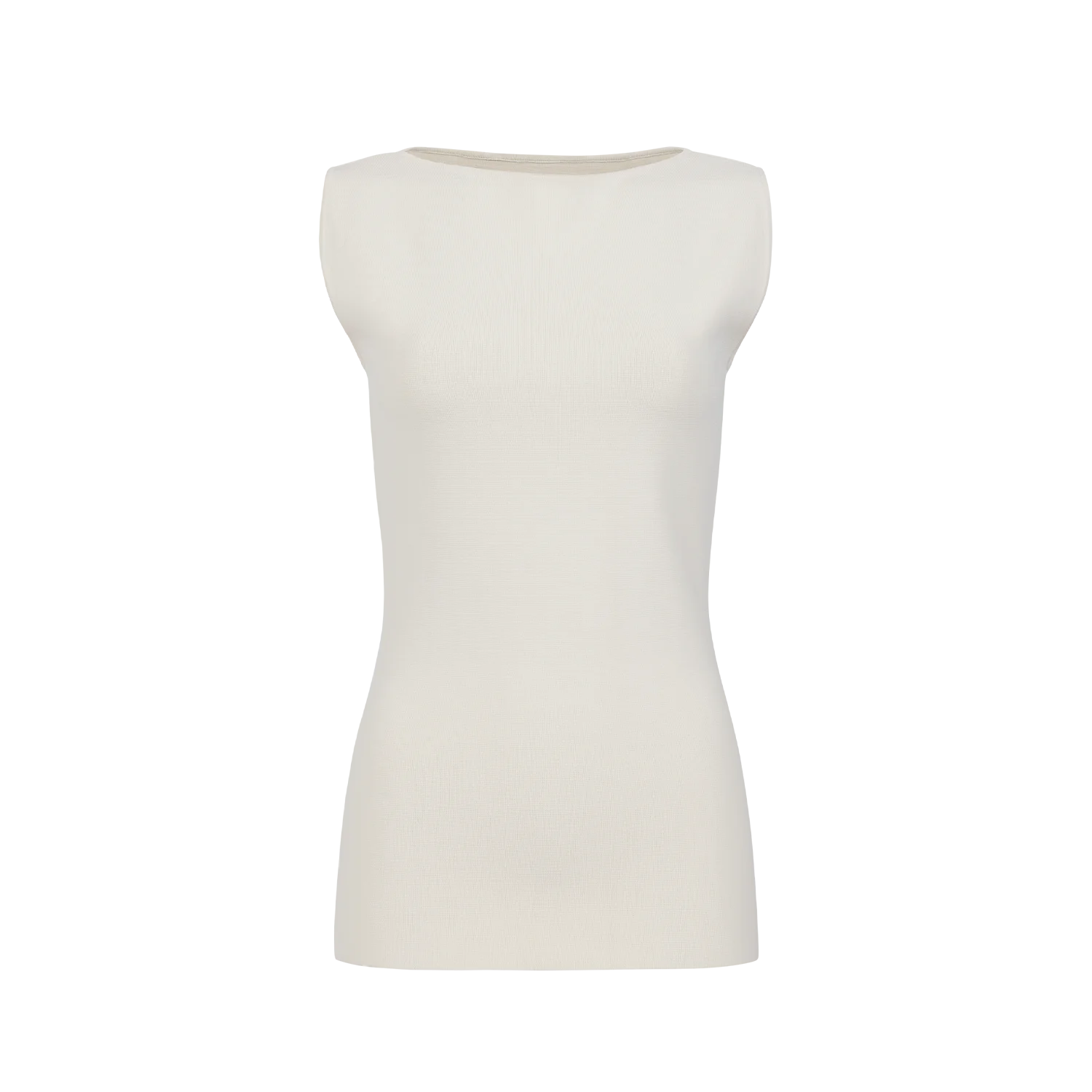 BOAT NECK TOP OFF WHITE