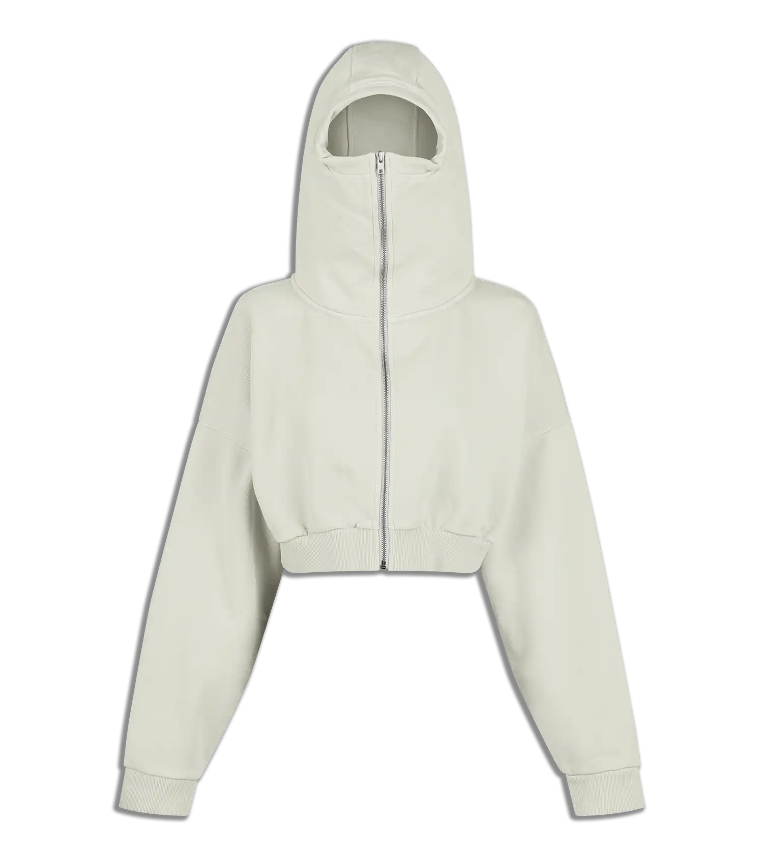 CROPPED FULL ZIP RICE