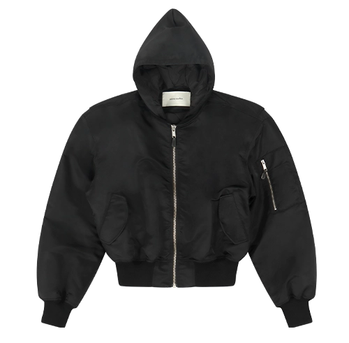 HOODED BROAD BOMBER OIL