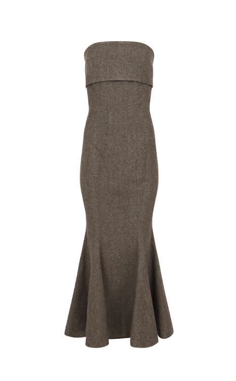 LAP FLARED DRESS DEER