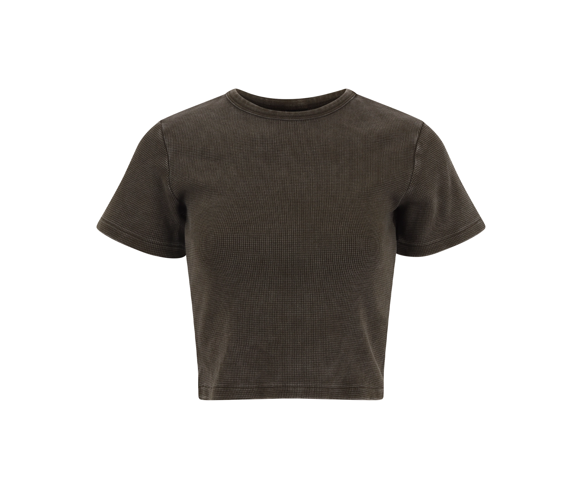 MICRO WAFFLE TEE BRUNETTE