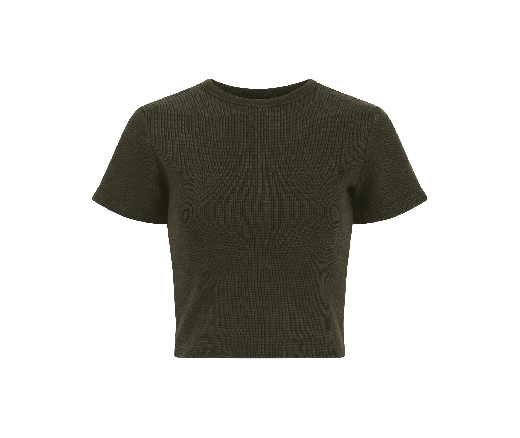 MICRO WAFFLE TEE MILITARY