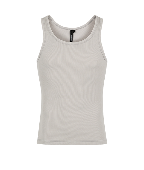 RIB TANK SILVER CLOUD