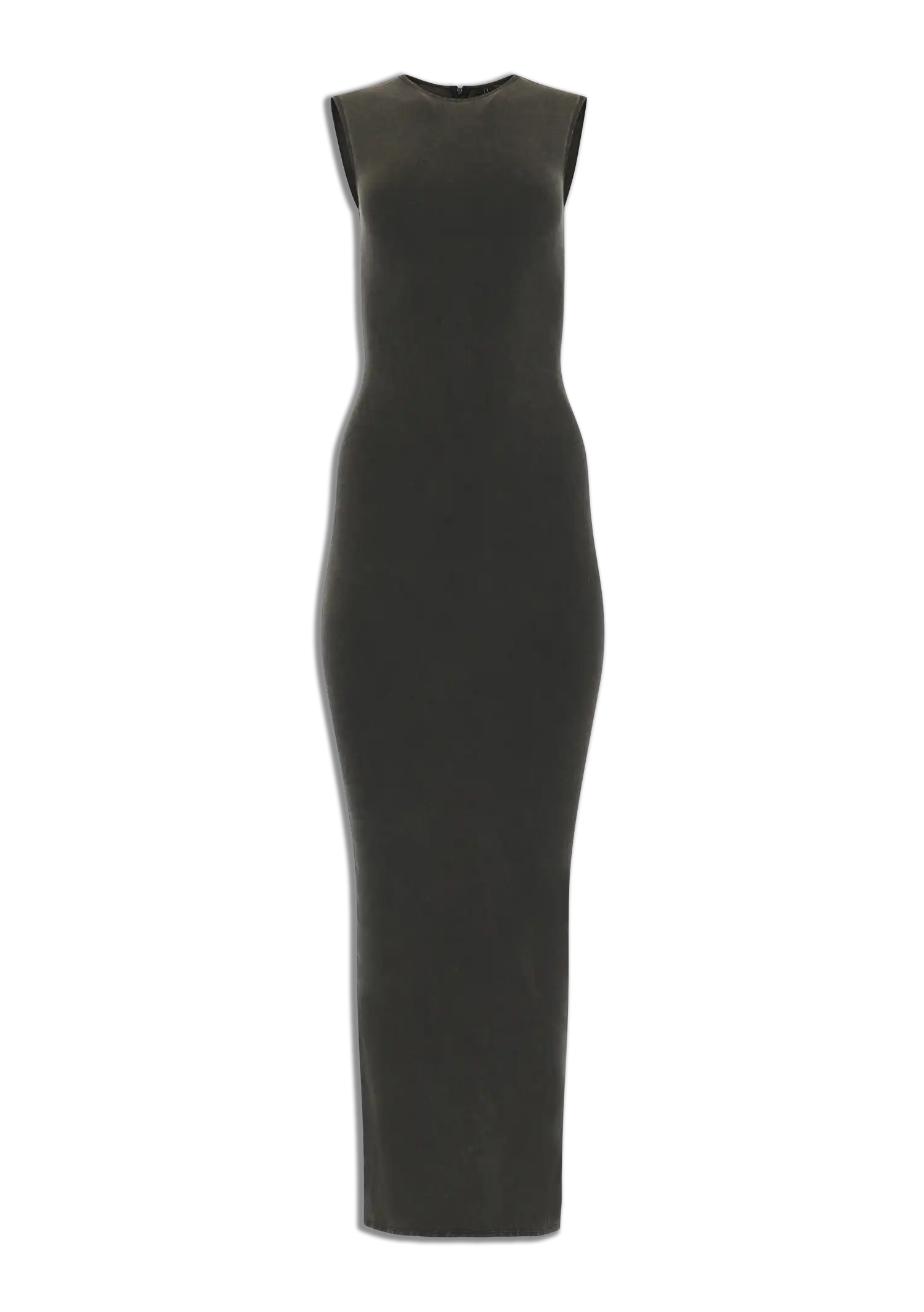 square neck maxi - cotton spandex washed black – entire studios
