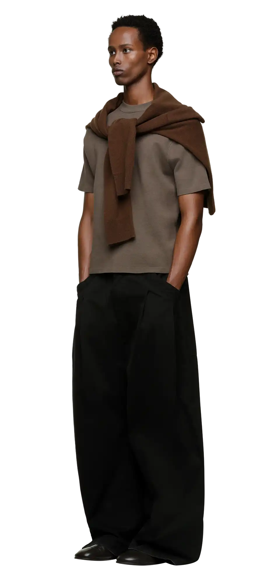 ボトムスその他 Entire Studios Organic cotton brown flared trousers Entire Studios Cotton brown flared trousers | TheDoubleF