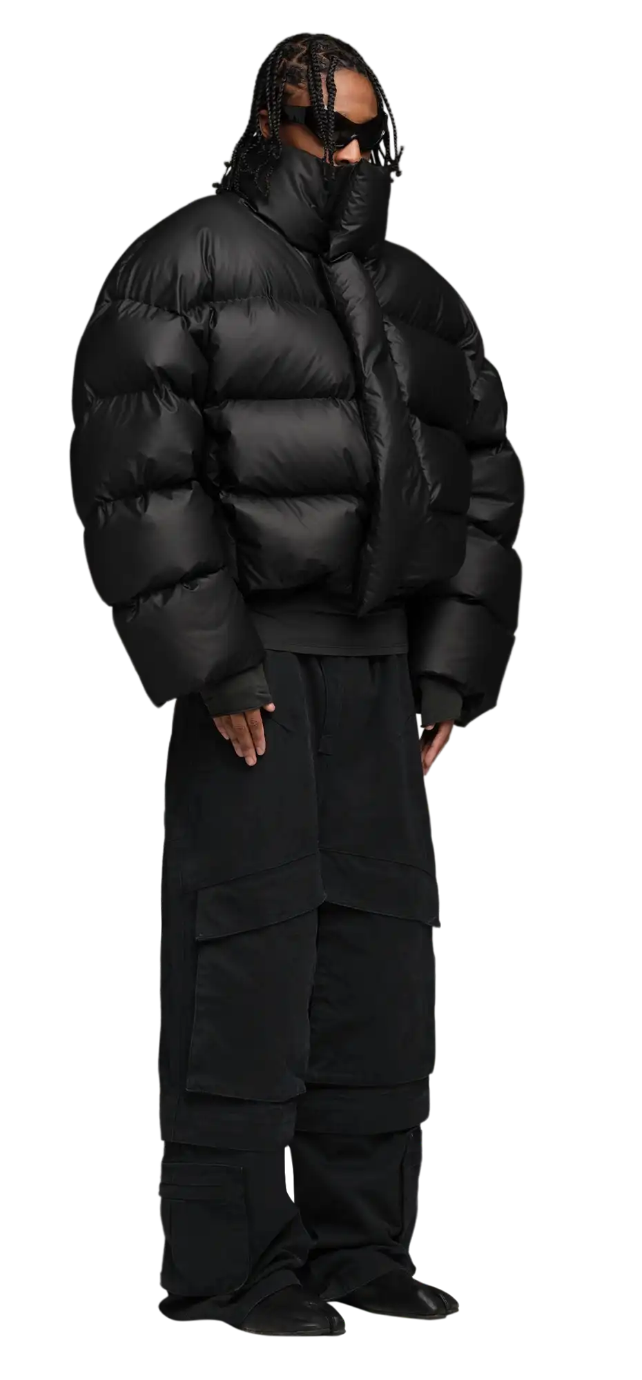 mml puffer - pu black – entire studios