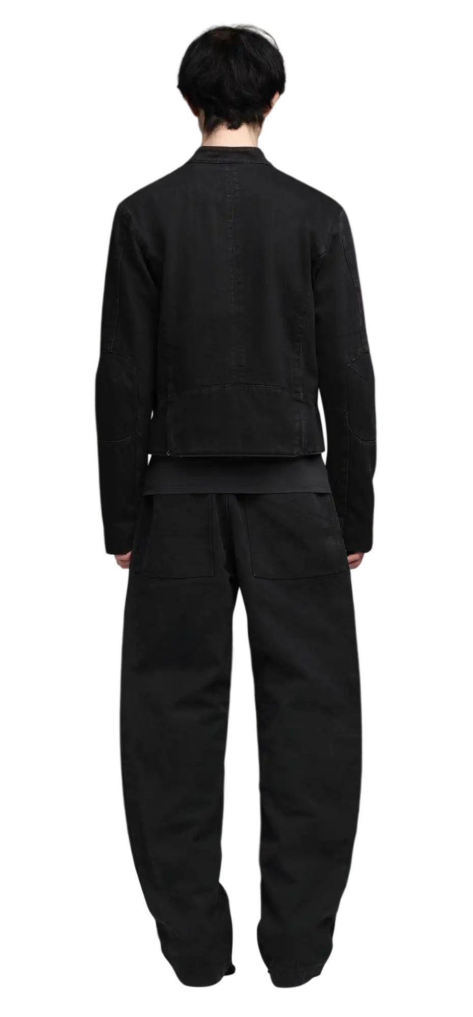 moto denim jacket magnetite – entire studios
